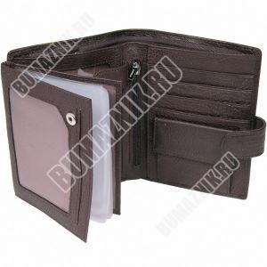 Бумажник Hassion M02-003 - черный и коричневый цвет