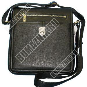 Молодежная сумка Wanlima 62015010874 - натуральная кожа черная